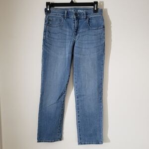 The Childrens Place Adjustable Waist Straight Leg Jeans Lightwash Size 8 Husky